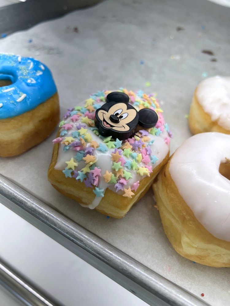 Frosted and sprinkle donuts